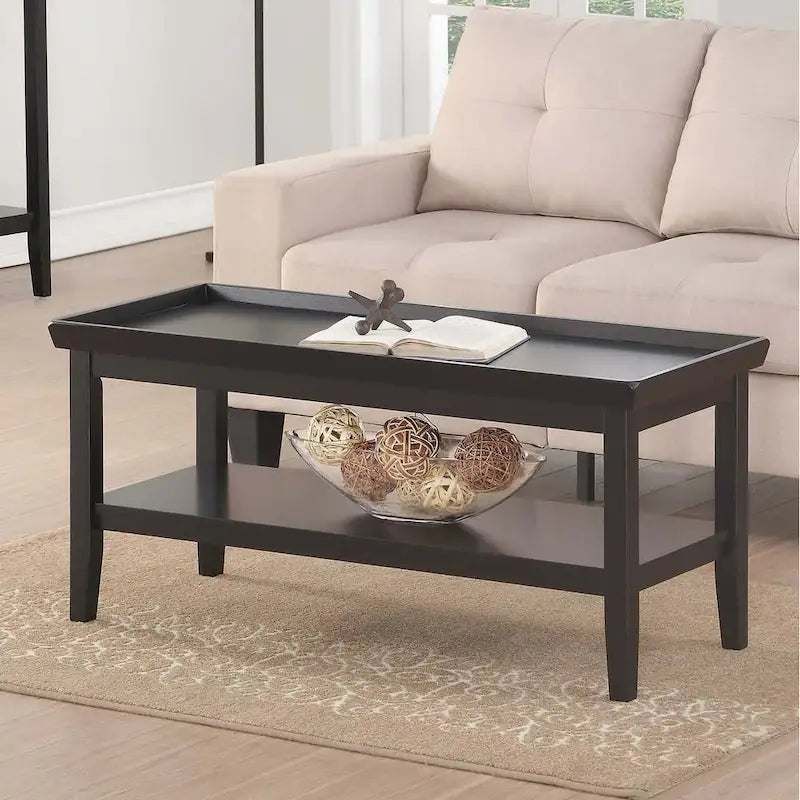 Convenience Concepts Ledgewood Coffee Table with Shelf