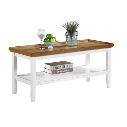 Convenience Concepts Ledgewood Coffee Table with Shelf
