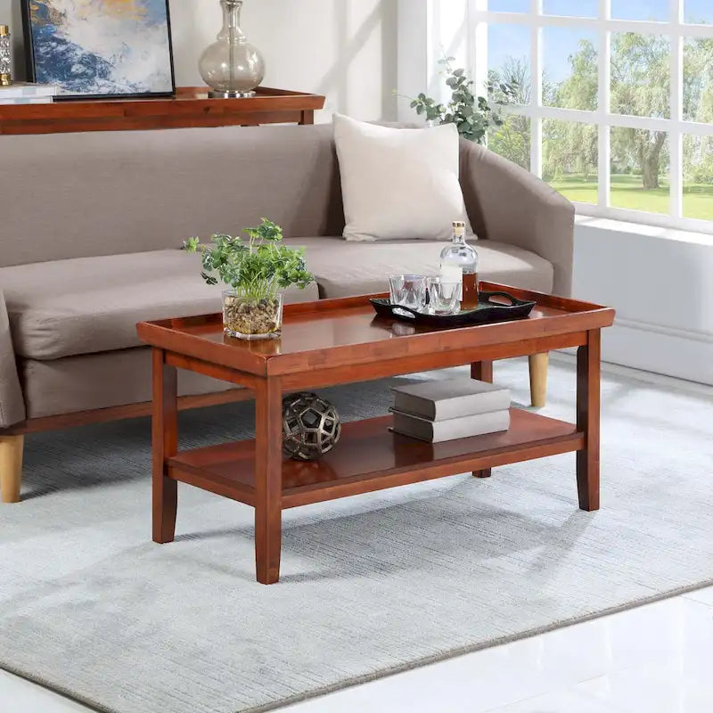 Convenience Concepts Ledgewood Coffee Table with Shelf