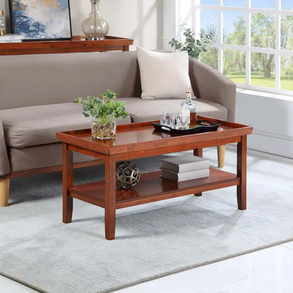 Convenience Concepts Ledgewood Coffee Table with Shelf