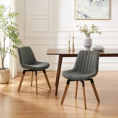 Art Leon Rustic Swivel Dining Chair (Set of 2)