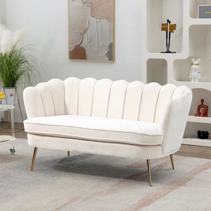 59W Mid-century Modern Tufted Loveseat Upholstered Sofa