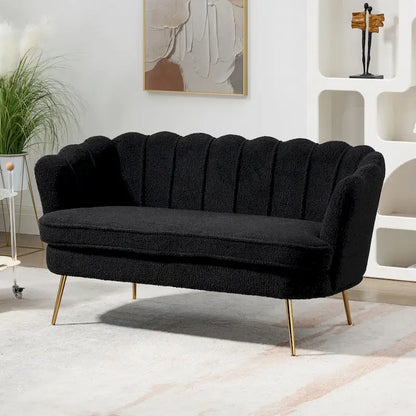 59W Mid-century Modern Tufted Loveseat Upholstered Sofa