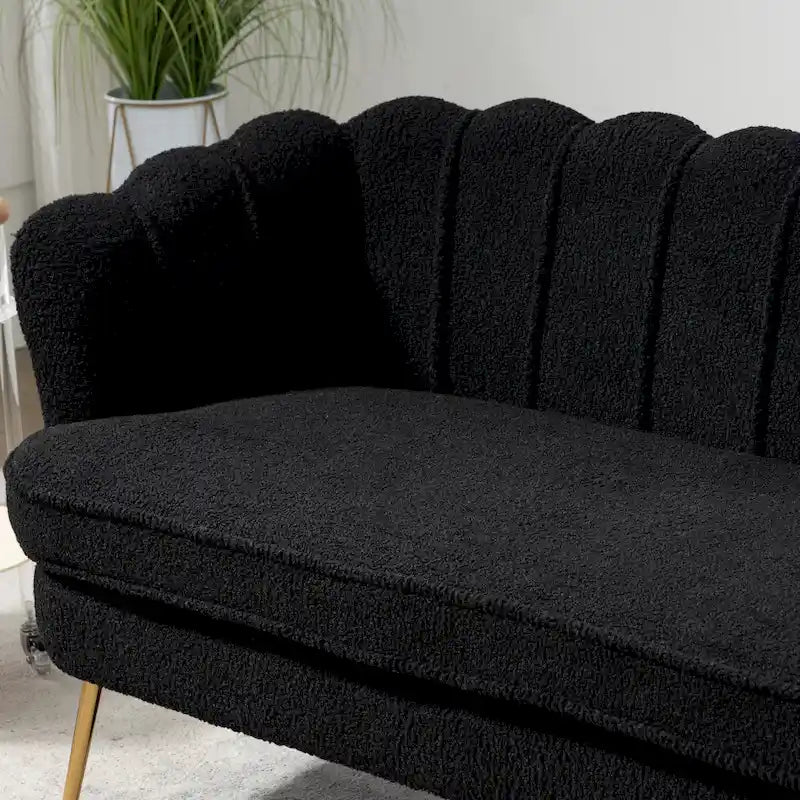 59W Mid-century Modern Tufted Loveseat Upholstered Sofa