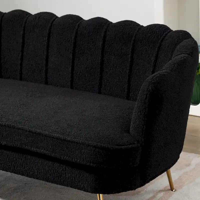 59W Mid-century Modern Tufted Loveseat Upholstered Sofa