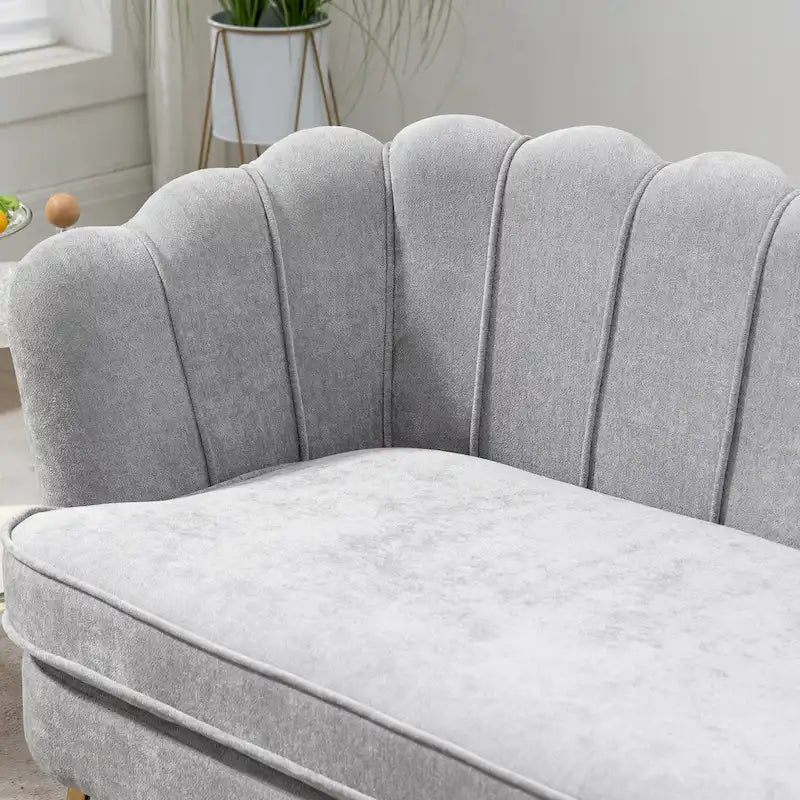 59W Mid-century Modern Tufted Loveseat Upholstered Sofa