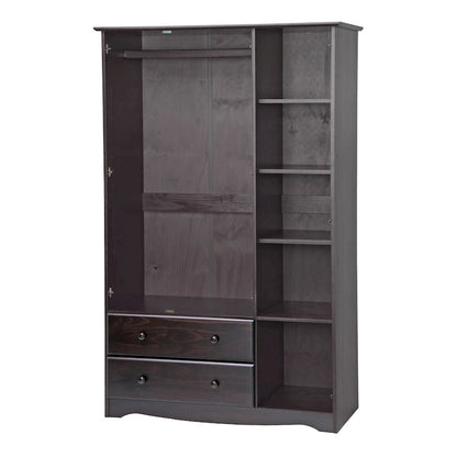 Palace Imports 100% Solid Wood Grand Wardrobe Armoire