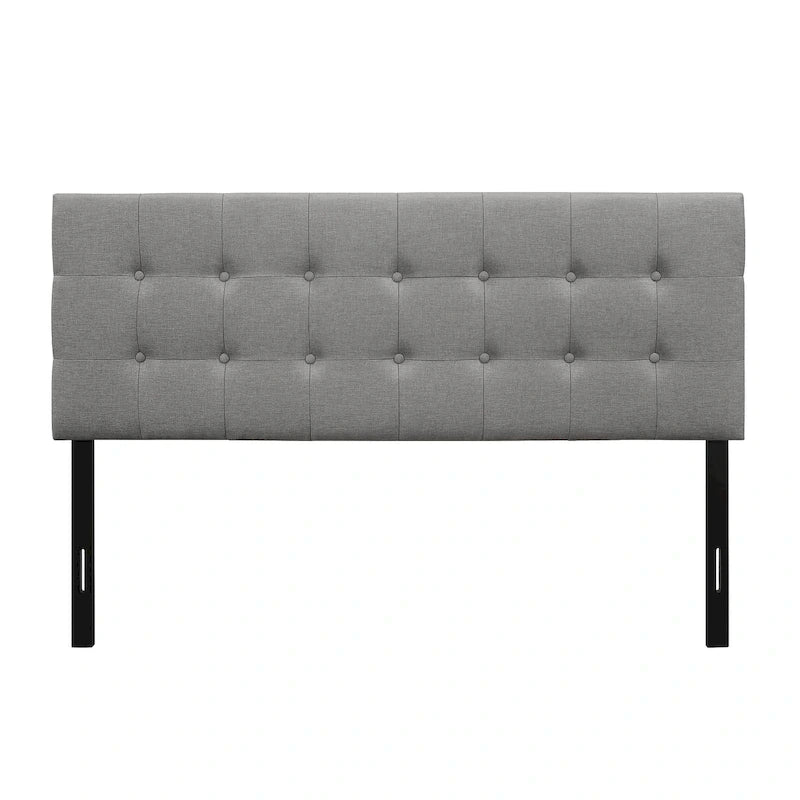 Ida Button-tufted Upholstered Transitional Adjustable Headboard