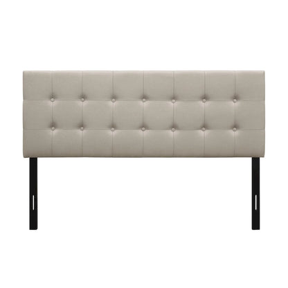 Ida Button-tufted Upholstered Transitional Adjustable Headboard
