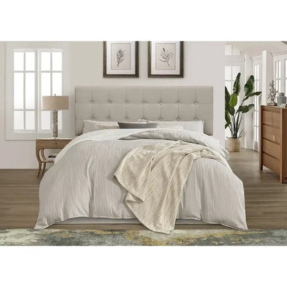 Ida Button-tufted Upholstered Transitional Adjustable Headboard