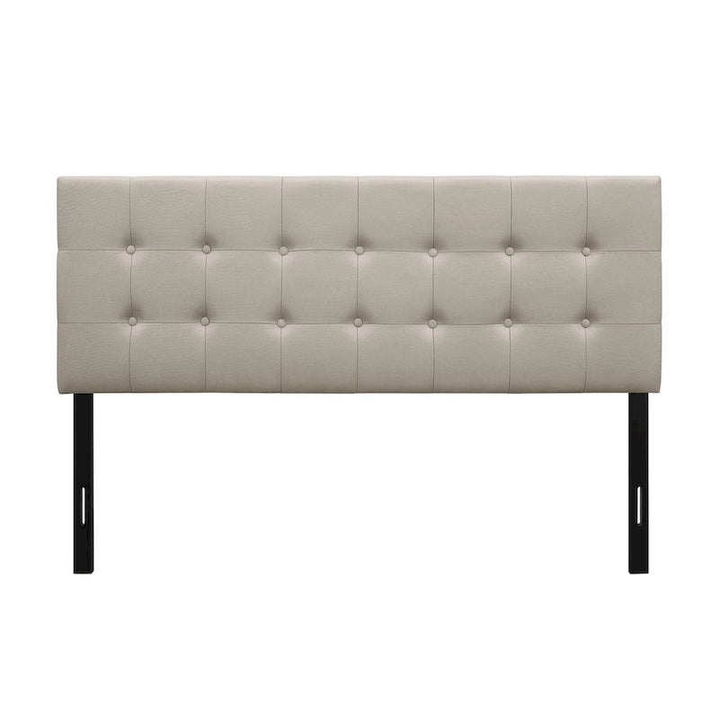 Ida Button-tufted Upholstered Transitional Adjustable Headboard