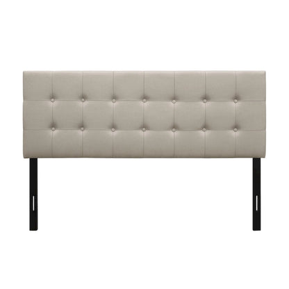 Ida Button-tufted Upholstered Transitional Adjustable Headboard