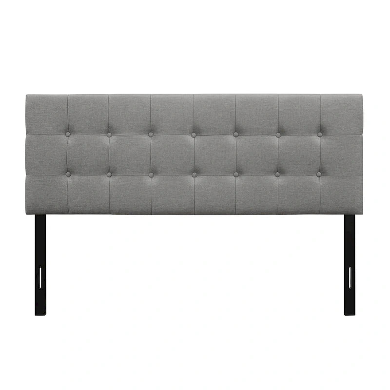 Ida Button-tufted Upholstered Transitional Adjustable Headboard