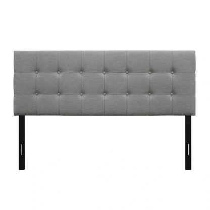 Ida Button-tufted Upholstered Transitional Adjustable Headboard