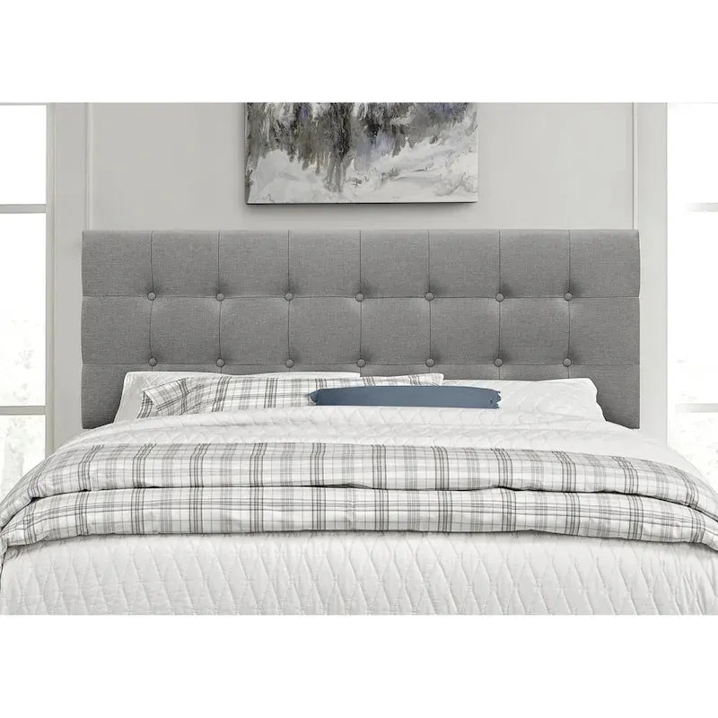 Ida Button-tufted Upholstered Transitional Adjustable Headboard