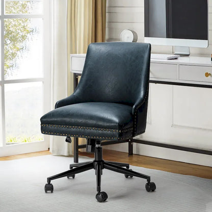 Sonia Modern Faux Leather Task Chair with Height-adjustable by HULALA HOME