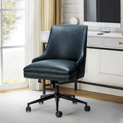 Sonia Modern Faux Leather Task Chair with Height-adjustable by HULALA HOME