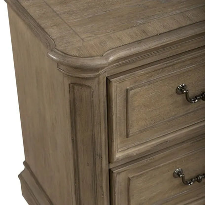 Magnolia Manor Panel Bed, Dresser and Mirror, and Nightstand Set
