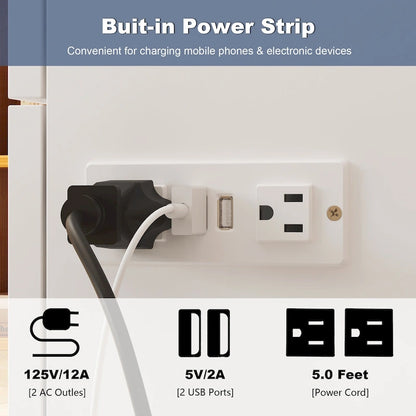 Dresser Full Murphy Bed White For Party Room Home Office Space Saving