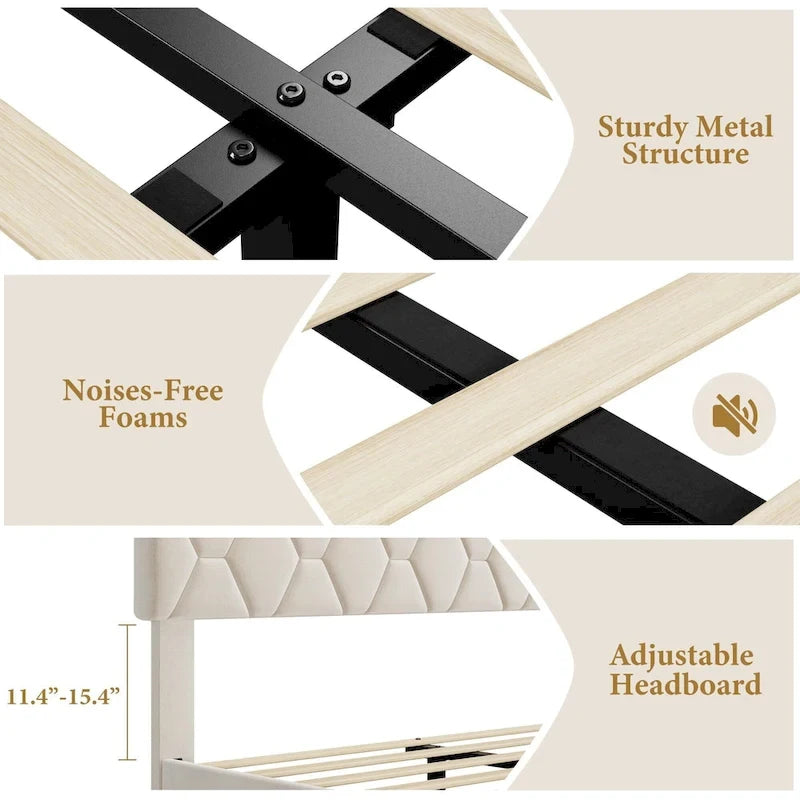 Bed Frame with Headboard