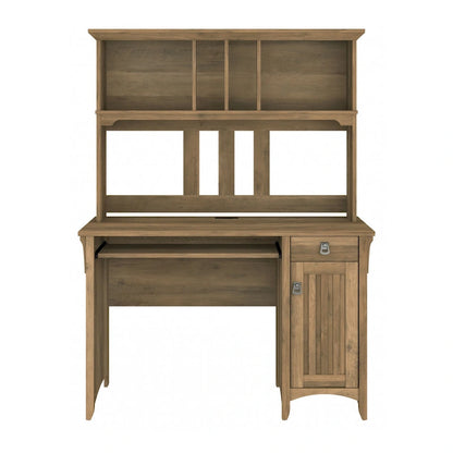 Bush Furniture Salinas Small Computer Desk with Storage Hutch