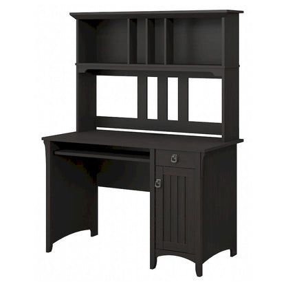 Bush Furniture Salinas Small Computer Desk with Storage Hutch