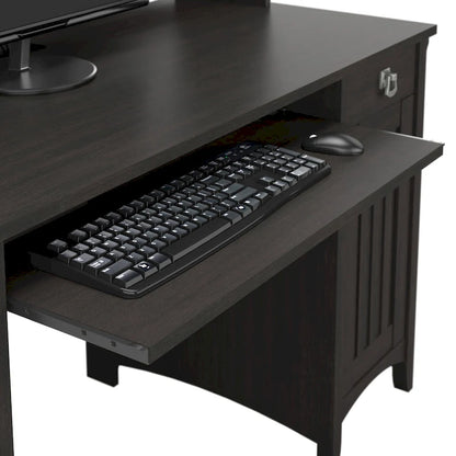 Bush Furniture Salinas Small Computer Desk with Storage Hutch