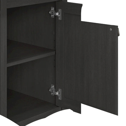 Bush Furniture Salinas Small Computer Desk with Storage Hutch