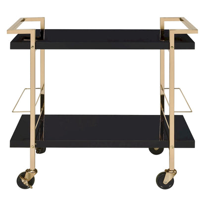 Alios Serving Cart with Gold Frame