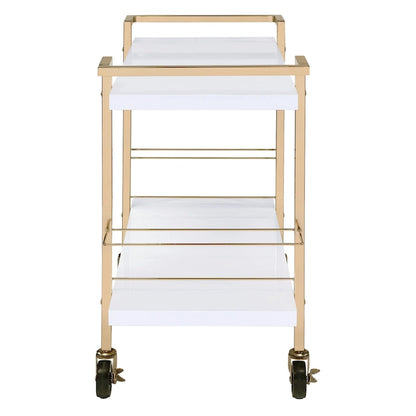 Alios Serving Cart with Gold Frame
