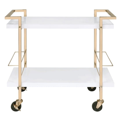 Alios Serving Cart with Gold Frame
