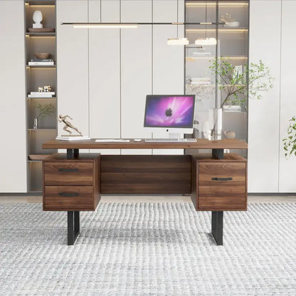 Home Office Computer Desk with Drawers
