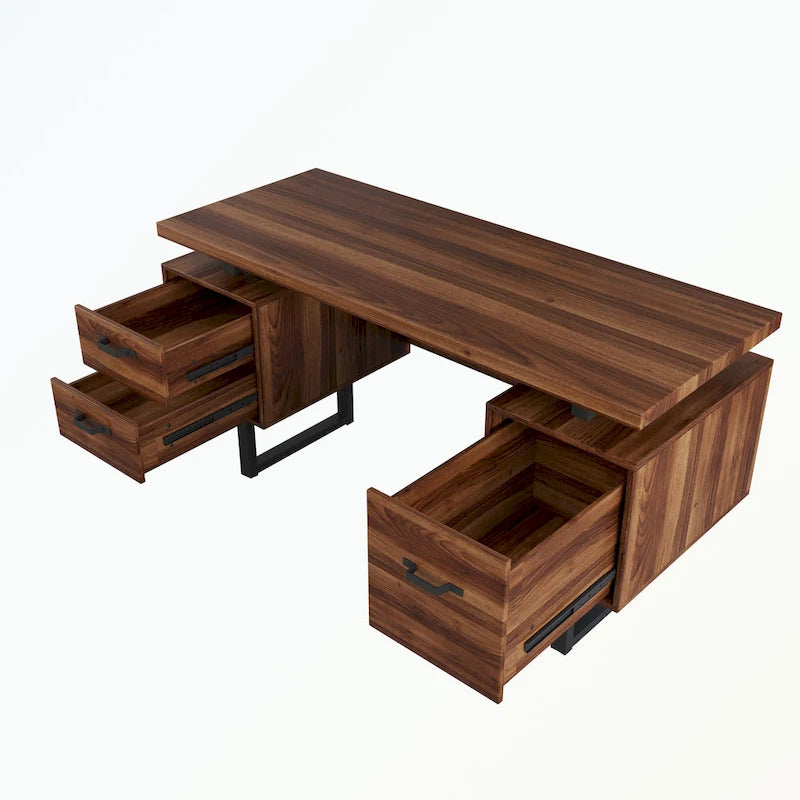 Home Office Computer Desk with Drawers