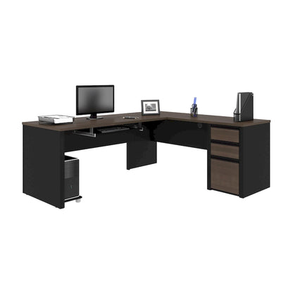 Bestar Connexion 72W L Shaped Desk with Storage Drawers