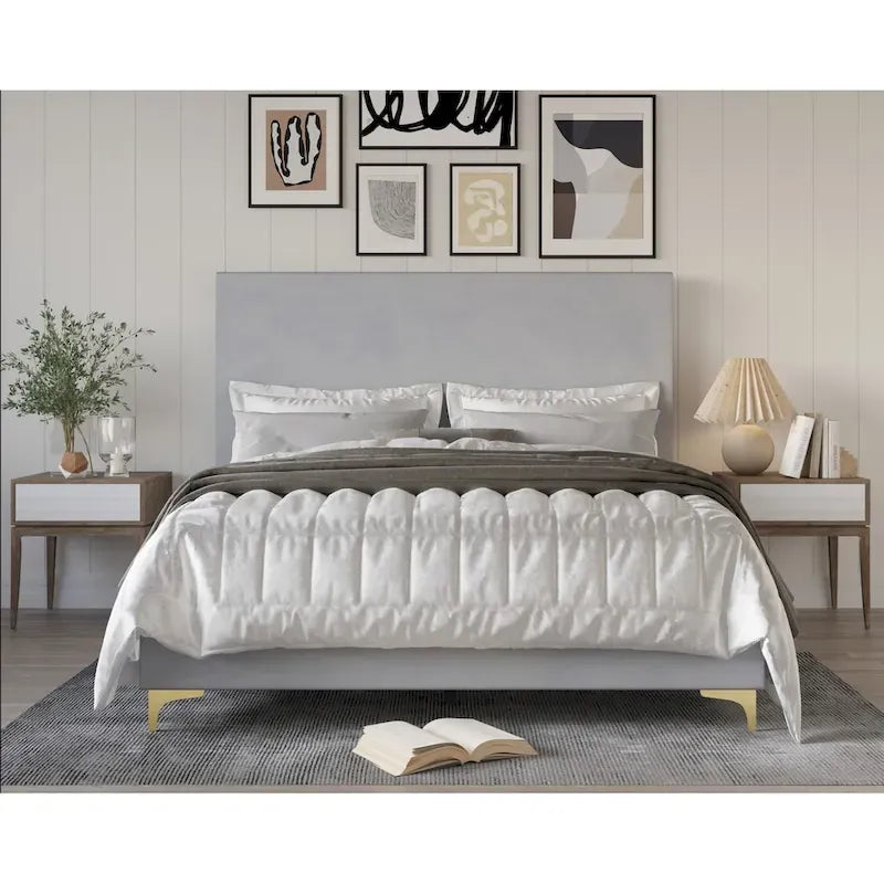 Andes Upholstered Panel Bed