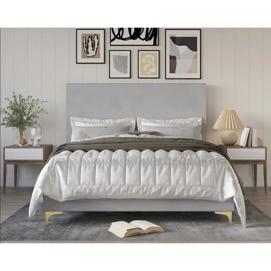 Andes Upholstered Panel Bed