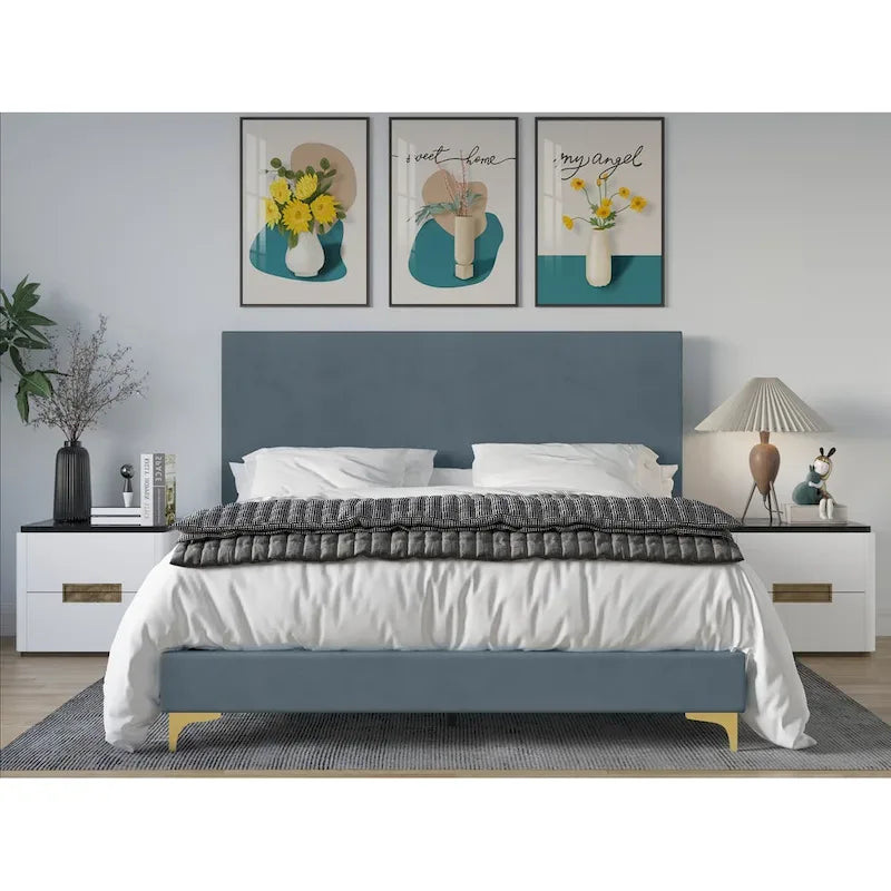 Andes Upholstered Panel Bed
