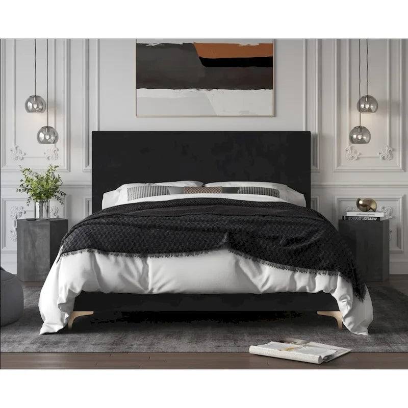 Andes Upholstered Panel Bed