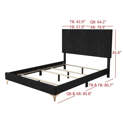 Andes Upholstered Panel Bed