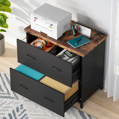 Lateral File Cabinet, 2-Drawer Filing Cabinet For Home Office