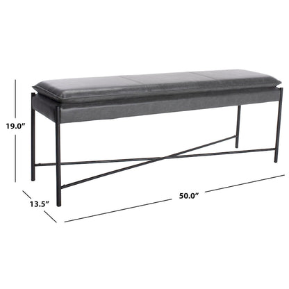 SAFAVIEH Sabra Cushioned X-Bench - 50Wx14Dx19H
