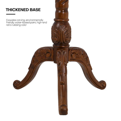 Creative Solid Ash Wood Freestanding Coat Rack with 8 Hooks
