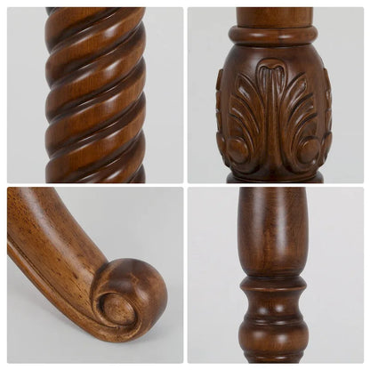 Creative Solid Ash Wood Freestanding Coat Rack with 8 Hooks