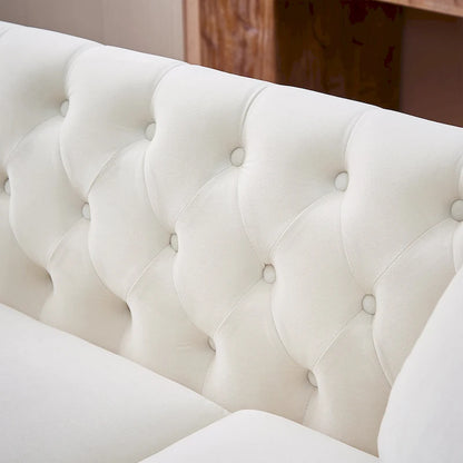 83.5-Inch Oversized Corner Sofa, L-Shaped Sectional Couch, 5-Seater Corner Sofas with 3 Pillows for Living Room, Bedroom, Apar