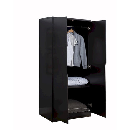 Furniture of America Vidal Modern Wardrobe Armoire with 2-door