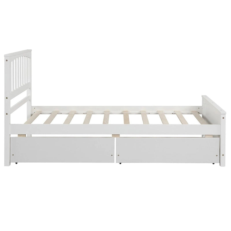 Merax Twin-size Platform Bed with 2 Storage Drawers