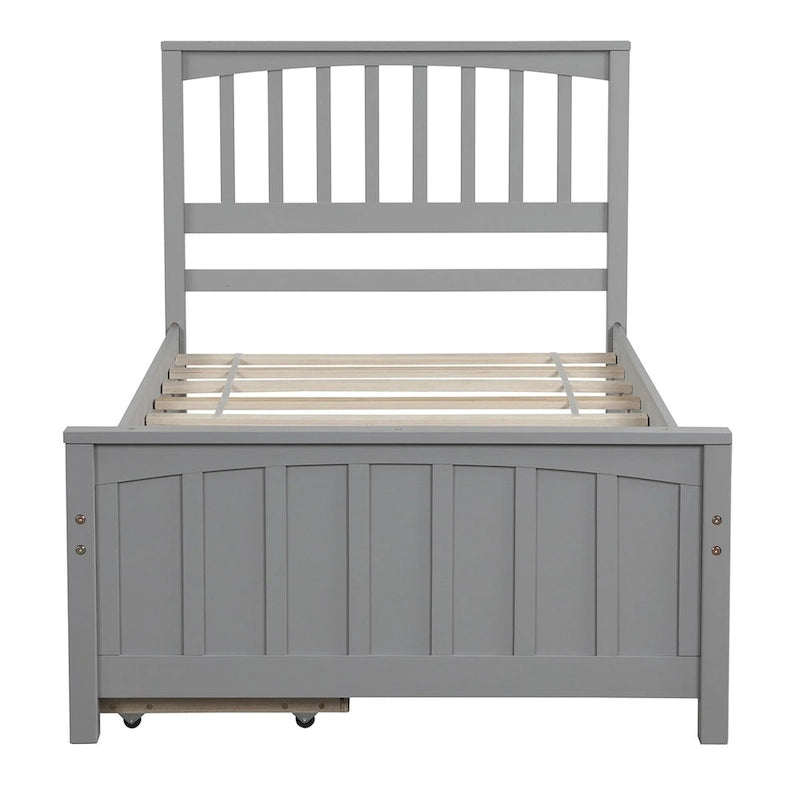 Merax Twin-size Platform Bed with 2 Storage Drawers