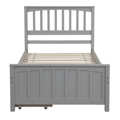 Merax Twin-size Platform Bed with 2 Storage Drawers