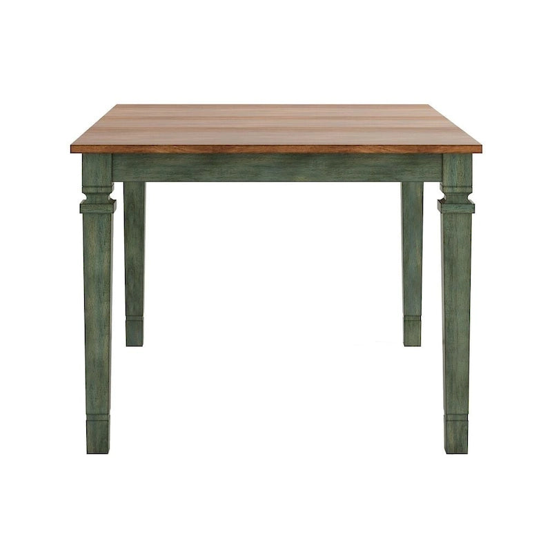 Elena Antique Sage Green Extendable Counter Height Dining Set with Double X Back Chairs by iNSPIRE Q Classic