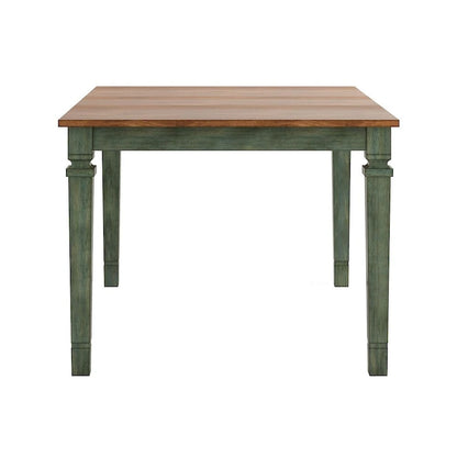 Elena Antique Sage Green Extendable Counter Height Dining Set with Double X Back Chairs by iNSPIRE Q Classic